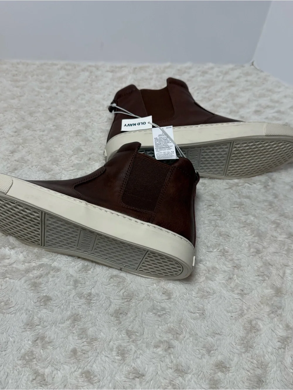 Old Navy Brown Chukka Boot Sneakers with Cream Sole